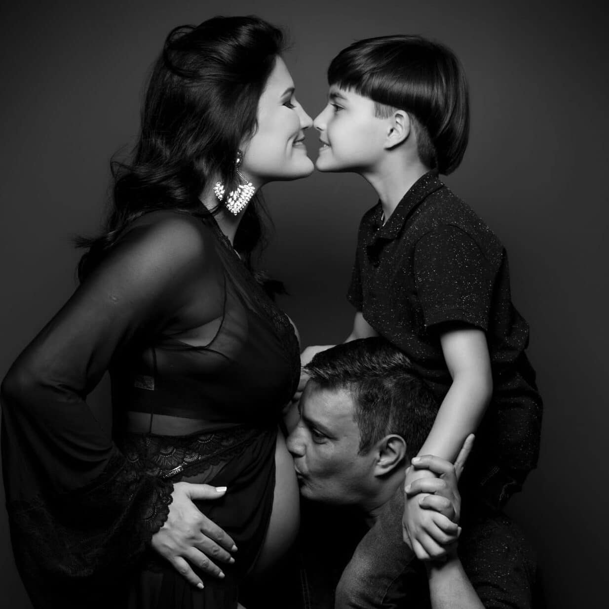 Incorporar a la pareja y la familia en las fotografías